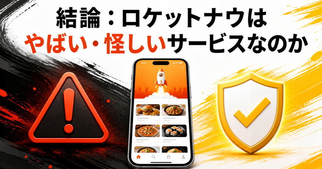 ロケットナウがやばい・怪しいサービスなのかを安全性と注意点から判断する図解