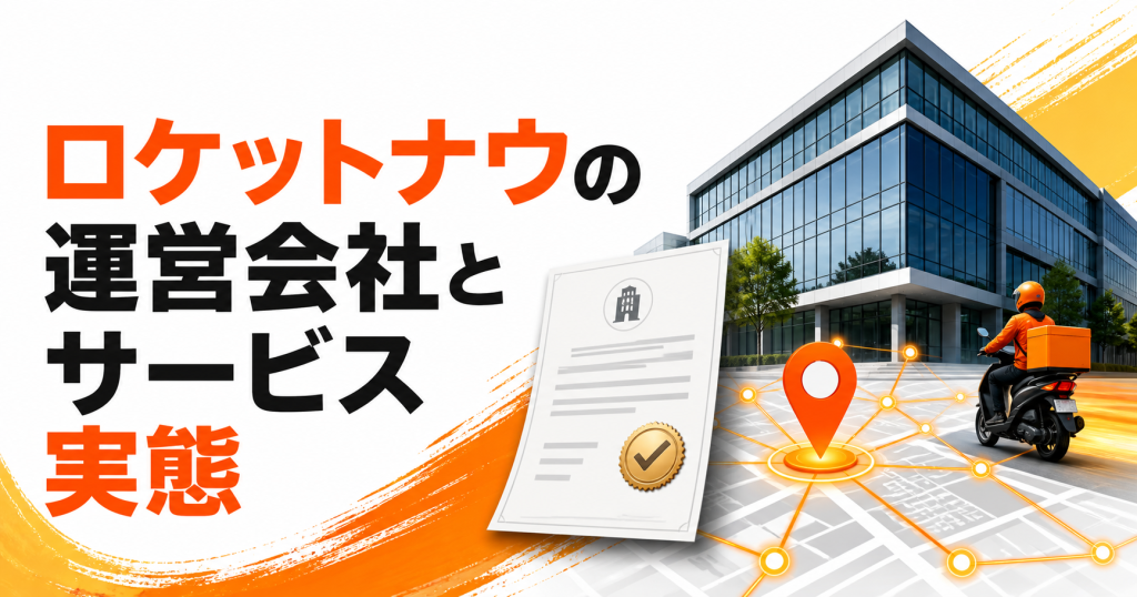 ロケットナウの運営会社とサービス実態を確認する図解